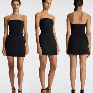 A.L.C. Black Strapless Mini Dress
